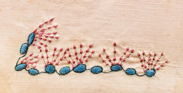 Ręcznie haftowane motywy