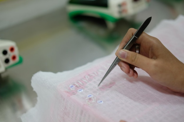 Etapy powstawania haftu